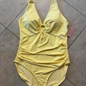 Feelingirl Women's Yellow Swimsuit-one-piece